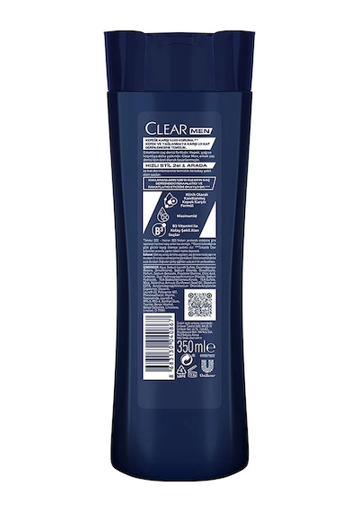 Clear Men Kepeğe Karşı Etkili Şampuan Hızlı Stil 2si 1 Arada 3 x 350 ML