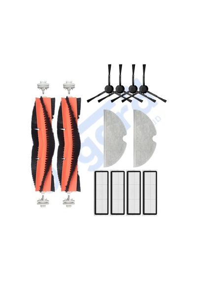 Dreame X40 Master-x40 Ultra-l40 Ultra Uyumlu 1 Ana Fırça 2 Yan Fırça 2 Filtre 2 Mop Pkt-iasgf0001564