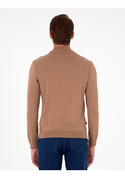 Pierre Cardin Erkek Camel Melanj Kazak /triko 50296614-vr122 Camel Melanj