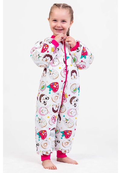 Babymod Elyaf Dolgulu 2,5 Tog Fiğürlü Kız Çocuk Uyku Tulumu Fiğürlü Pembe