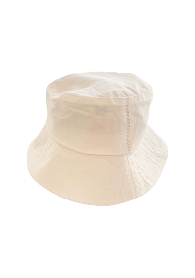 Perlotus Unisex Mikro Kumaş Yazlık Kova Şapka Havalandırmalı, Terletmeyen İnce Bucket Krem