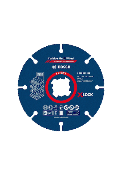 Bosch Expert Carbide Multi Wheel X-lock Kesici Disk 115 Mm, 22,23 Mm  - 2608901192