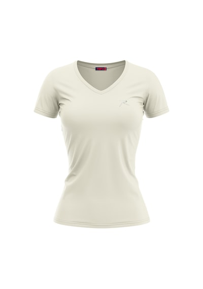Raru Kadın %100 Pamuk T-Shirt Mulıer Ekru