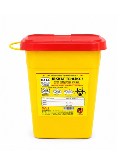 0,7 Lt Tıbbbi Atık Kutusu