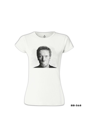 House - Don't Beyaz Kadın Tshirt 001