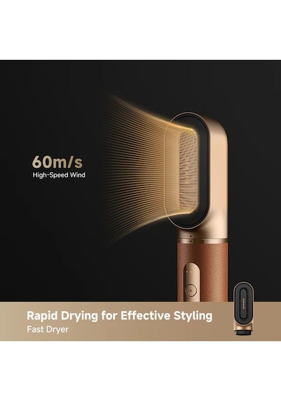 Dreame Airstyle Pro 7'si 1 Arada Saç Şekillendirici Ve Kurutma Makinesi Kahverengi Amf18a Siyah