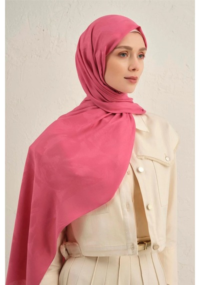 Armine Lyocell Viscon Dalga Desen Şal 1 Pembe