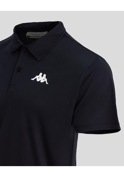 Kappa Kombat Poly Polo Erkek Siyah Regular Fit Polo Yaka Tişört 3