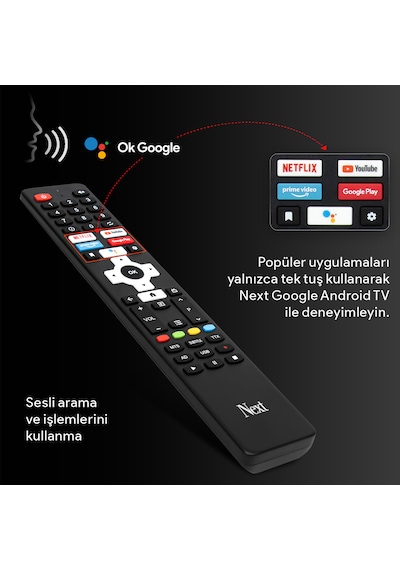 Next YE-55GFSG7-4K 55" 140 Ekran UHD 4K Google Android Tv