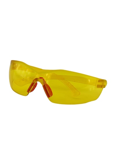Tr İş Güvenlik Gözlüğü Rüzgar Toz Korumalı Gözlük Uv Koruyucu Güneş Gözlüğü Silikon Burunluk Sarı