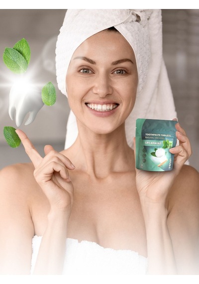 Tbrush Nane Aromalı Doğal Diş Macunu Tableti - 30tablet