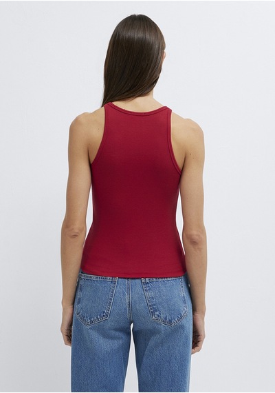 Mavi - Halter Yaka Kırmızı Atlet 1613912-70391