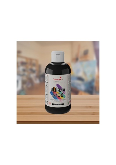 250 Gr Siyah Akrilik Boya, Sanat Ve El İşi Aktiviteleri İçin 0,15 L
