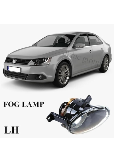 Jetta 2011-2014 Model Arası Uyumlu Sol Sürücü Tarafı Ön Sis Farı Lambası