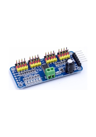 PCA9685 16 Kanal 12 Bit PWM - Servo Motor Sürücü Kontrol Devresi I2C Modülü