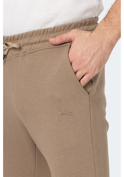 Slazenger Blazeway 2 Li Set Erkek Cepli Slim Fit Eşofman Altı Siyah -taş Gri
