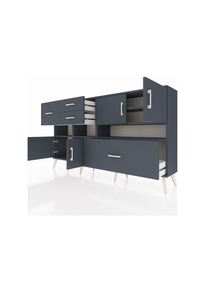 Arges Konsol 5 Raflı 4 Çekmeceli 4 Kapaklı 176x30x99 Antrasit-antrasit Antrasit - Antrasit Arges Konsol 5 Raflı 4 Çekmeceli 4 Kapaklı 176x30x99 Antrasit-antrasit Antrasit - Antrasit