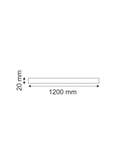 10 Adet 120 Cm Led Yatay Bant Armatür Aydınlatma Beyaz Işık