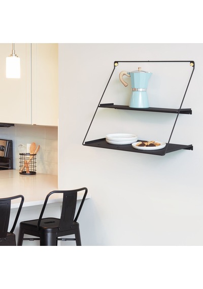 Modern Askılı Yüksek Kalite İkili Raf 32x61x53cm