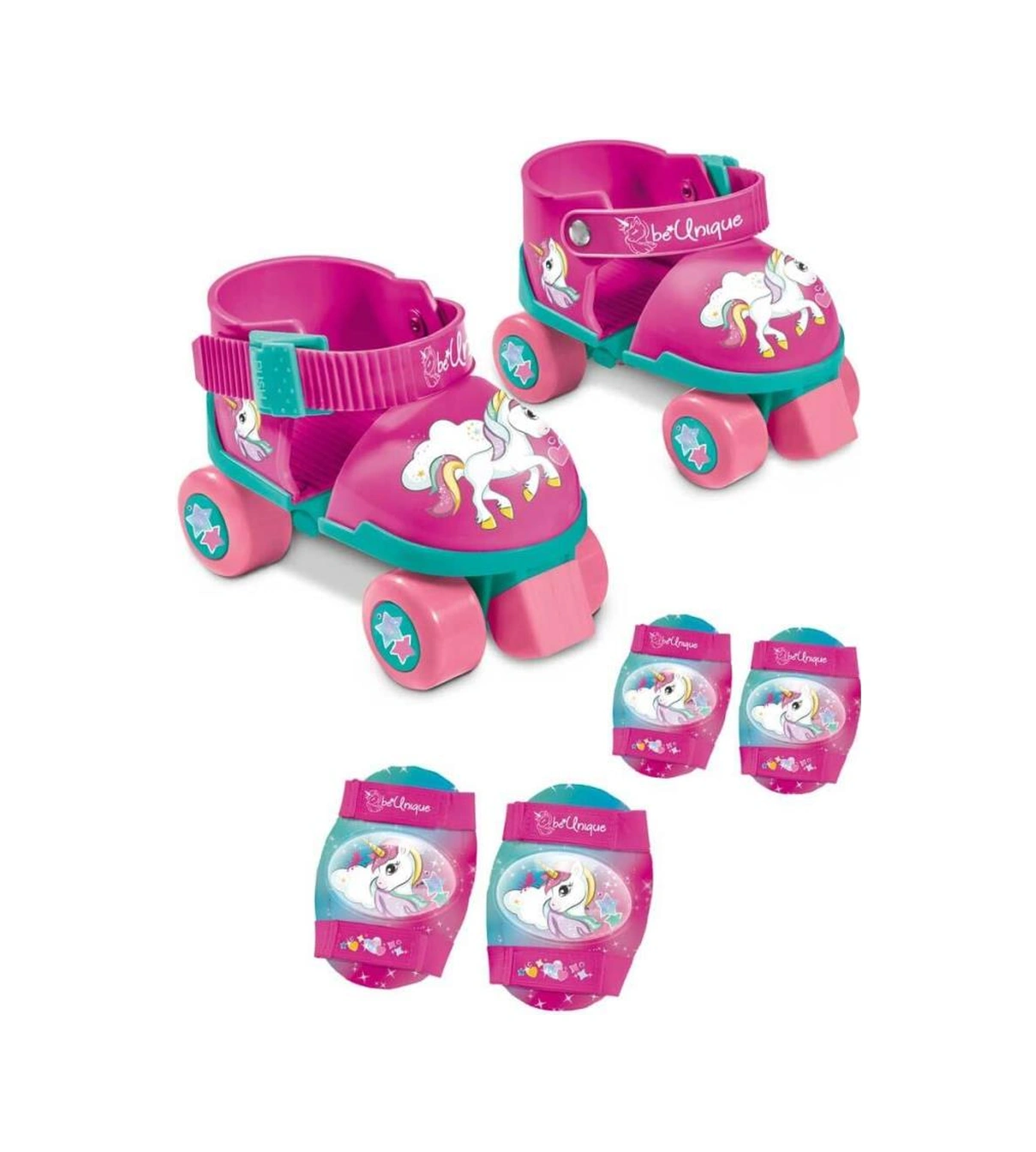 Unicorn 4 Teker Paten Seti Çok Renkli