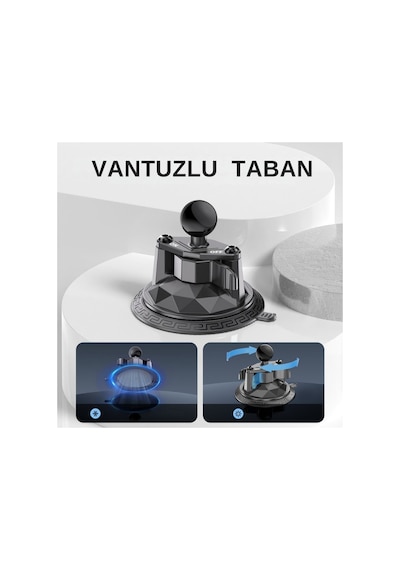 Djı360 Insta360 X5-4-3-2 Uyumlu Araç Vantuzlu Bağlantı Adaptörü 25mm Toplu