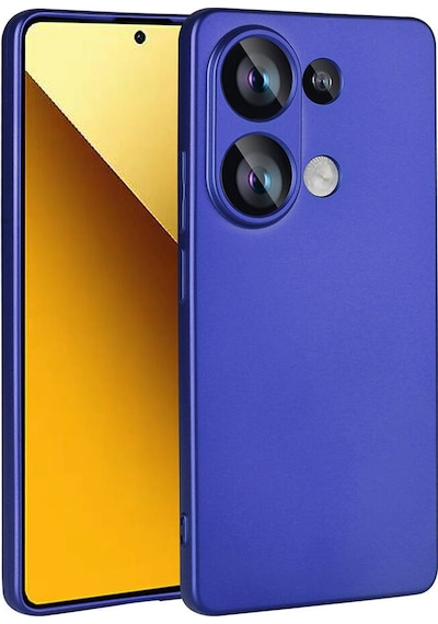 Noktaks - Xiaomi Uyumlu Xiaomi Redmi Note 13 4g - Kılıf Mat Soft Premier Silikon Kapak - Saks Mavi T32203 Saks Mavi