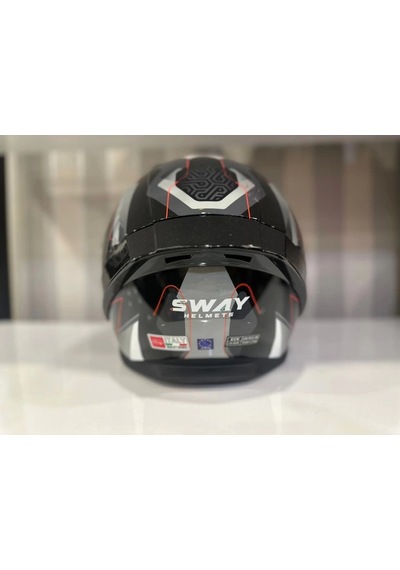 Sway Sw 850 Motosiklet Kaskı Beyaz - Siyah