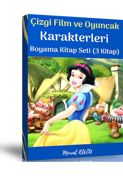Çizgi Film Ve Oyuncak Karakterleri Boyama Kitap Seti (3 Kitap)