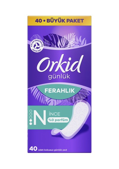Orkid Günlük İnce Ekonomik Normal 40'lı - 6 Adet Tarı