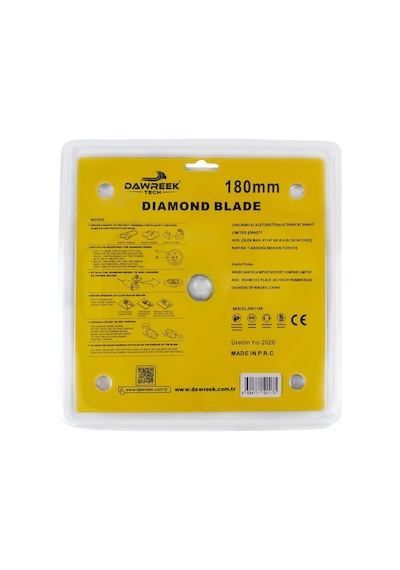 Dawreek Dt006cd 180mm Premium Sürekli Çember Pro Elmas Testere Seramik