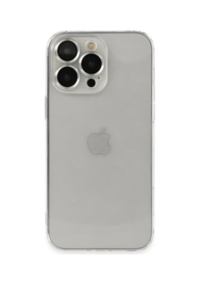 Apple İphone 13 Pro Max Kılıf Luko Lens Silikon - Gümüş 0.2M-Çok Renkli