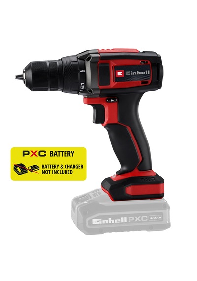 Einhell Akülü Vidalama TC-CD 18/38 Li-Solo 4514365, PXC, 38 Nm, 10 mm mandren, 21+1 tork kademesi, LED, akü hariç