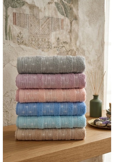 12 Adet Karışık Kadife El Havlusu - 45 X 85 Cm Spa Ve Otel Havlusu Kod 46854 Çok Renkli
