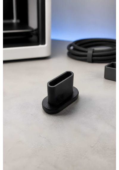 Usb-c Toz Kapağı Plastik - Şarj Girişi Koruyucu Kapak Siyah - Tüm Type-c Telefonlar İçin Siyah
