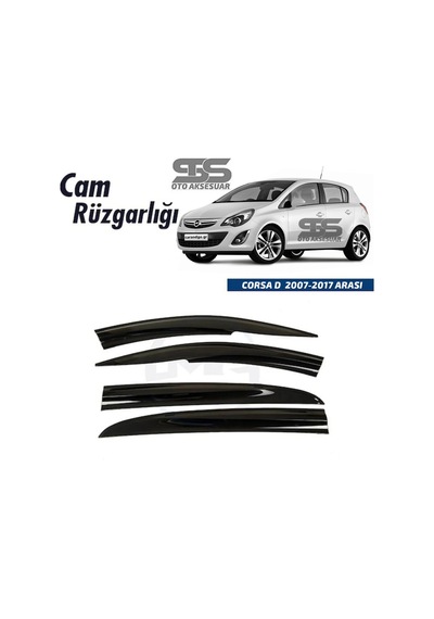 Cam Rüzgarlığı Opel Corsa D 2007-2017 Mügen Tip Piano Blackk