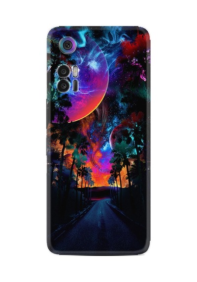 Tcl 30+ Plus Kılıf T676k Kılıf Resimli Desenli Silikon Platinium Series Mysterious World 1806
