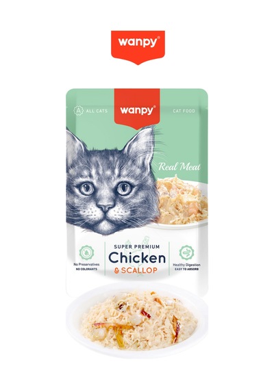 3 Çeşit Kedi Ödülü Pouch Tavuklu & Morina & Yengeç & Deniz Tarağı Yaş Kedi Maması 6 Adet X 85gr