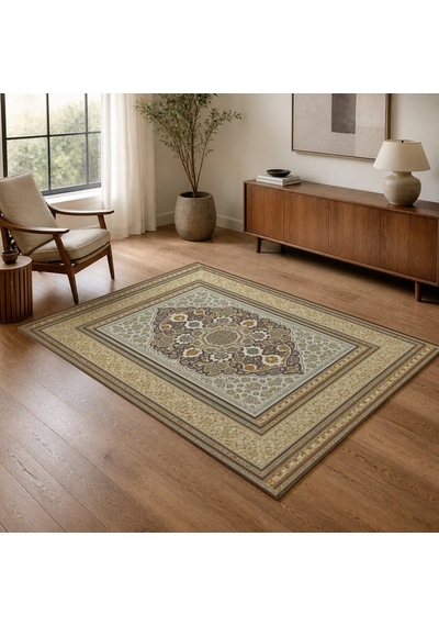 Kartela Halı Vina Halı Jüt Taban Dokuma Halı Kahverengi - 200 X 300 Cm
