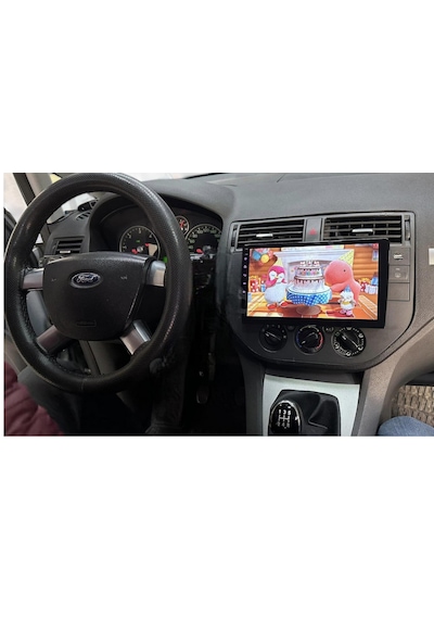 For-x Ford C-max 2004-2010 -9''android Gerçek 2+32 Gb / 4 Çekirdek 1.6ghz / Wıfı 5.0ghz / Bt 5.4-kablosuz Carplay-hd Kameralı 9"
