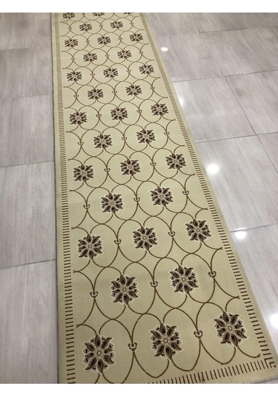 Saray Halı Tifanny 10545 R 80X300 Kahve Krem 3 Metre Yolluk !