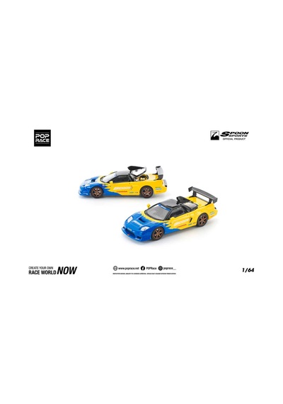 Pop Race Honda Nsx-r Gt Spoon Sports 1:64 Diecast Model Araba Pr640310