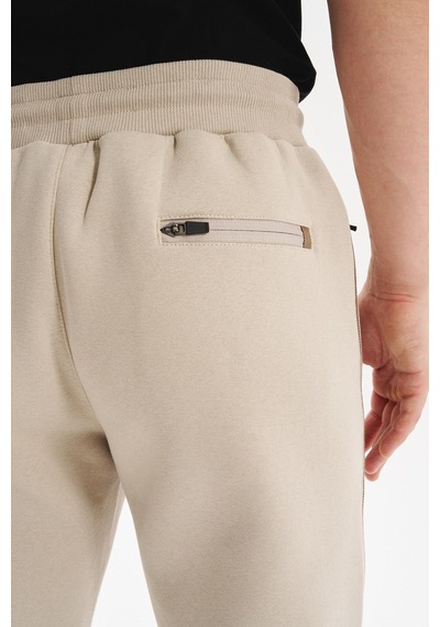 Ar-ma Erkek Örme 3 İplik Kumaş Dar Paça Eşofman Altı Regular Fit Lastikli Bel %70 Pamuk %30 Polyester K30174681602 Bej-b1 Bej