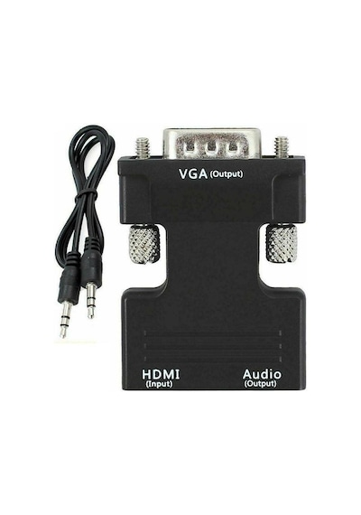 Hdmi To Vga Kablo Çevirici Dönüştürücü + Ses Destekli Mg-2163 (468077435)