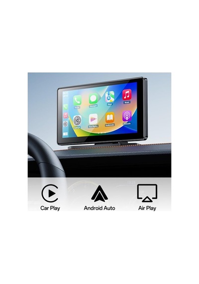 Multimedya Araç Sistemi - Bt5.0 Dahili Mikrofonlu 7 İnç 60hz Hd Ekranlı Taşınabilir Navigasyon, Carplay, Android Au Diğer