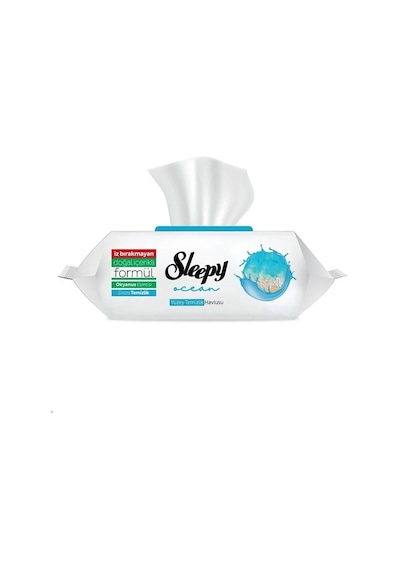 Sleepy Ocean Yüzey Temizlik Havlusu&mendili Okyanus Esintisi 100 Yaprak Beyaz