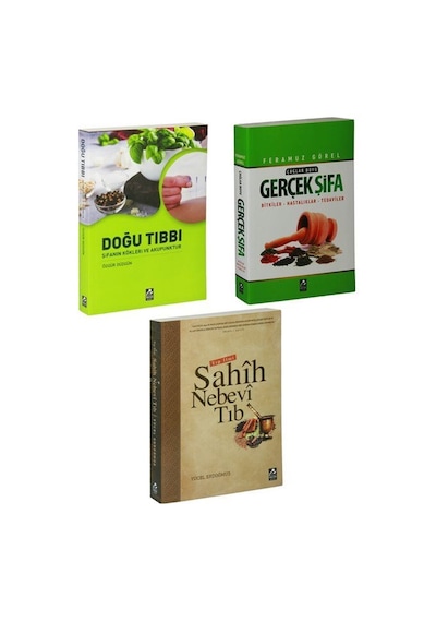 Doğu Tıbbı ve Sahih Nebevi Tıp Gerçek Şifa Seti 3 Kitap - Fera