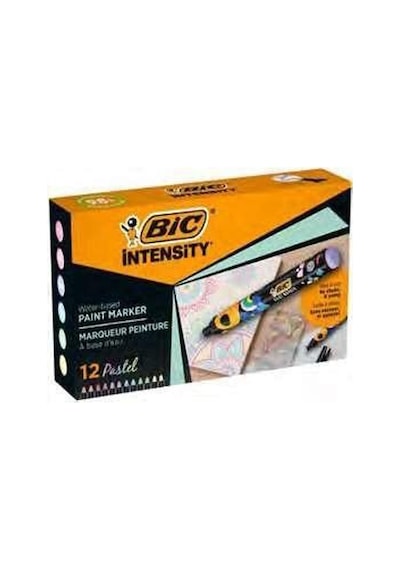 Bic Intensıty Paint Marker 12 Li Karışık Pastel Çok Renkli