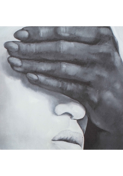 Abstract Women In Whıte Yağlı Boya Tablo 120x120cm