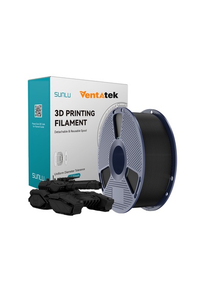 Sunlu Siyah Pla Filament - 1.75mm - 1 Kg Siyah