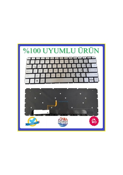 HP Uyumlu 909620-001, 909620-141 Klavye Işıklı